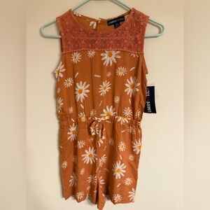 ⭐️ 3/$20 NWT Vintage Limited Too Rust Floral Dress-girls size 10